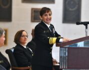 Vice Adm. Yvette Davids, 1989 Naval Academy Graduate, Becomes First Woman Superintendent