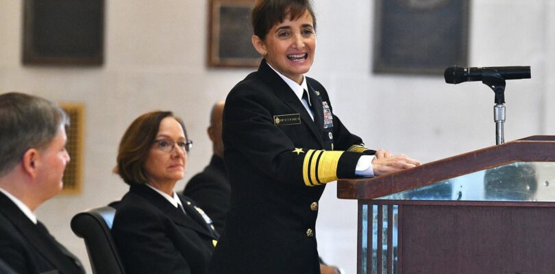 Vice Adm. Yvette Davids, 1989 Naval Academy Graduate, Becomes First Woman Superintendent