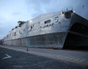 CTF-63 Welcomes USNS Trenton (T-EPF 5) Arrival in Naples