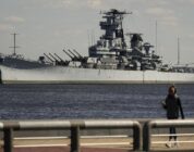 Famed Battleship USS New Jersey Floating Down Delaware River to Philadelphia for Maintenance
