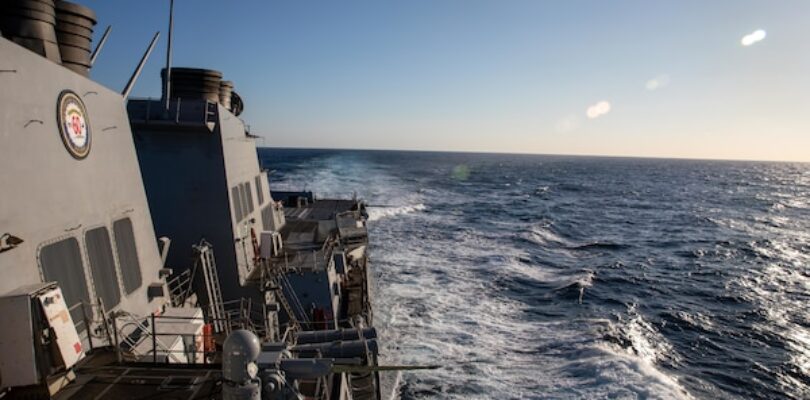 USS Roosevelt Transits Strait of Gibraltar