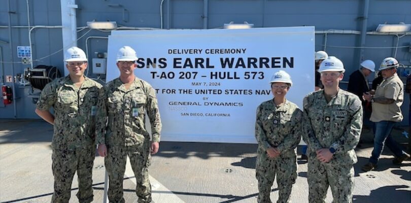 U.S. Navy Accepts Delivery of USNS Earl Warren (T-AO 207)
