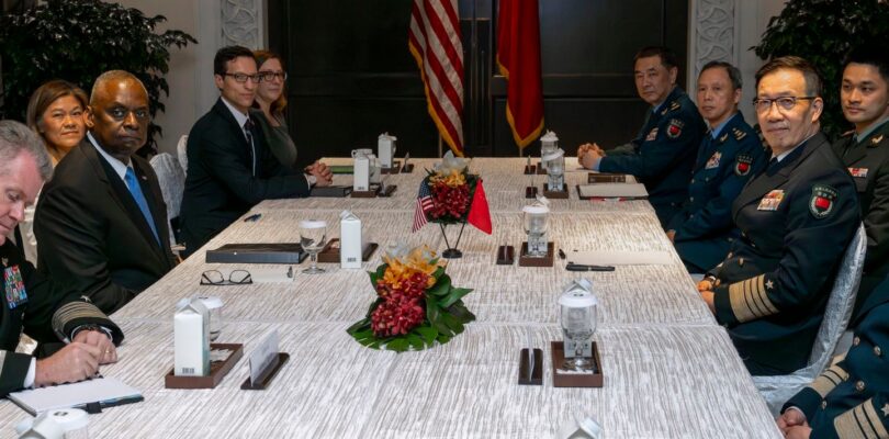 Austin meets with Chinese counterpart for first time since 2022