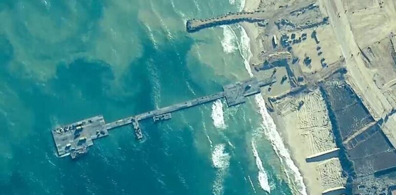 Military’s novel floating pier arrives in Gaza amid security concerns