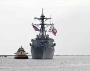 Back Home, USS Carney Crew Lauded for Battling Houthi Drones and Missiles in Middle East