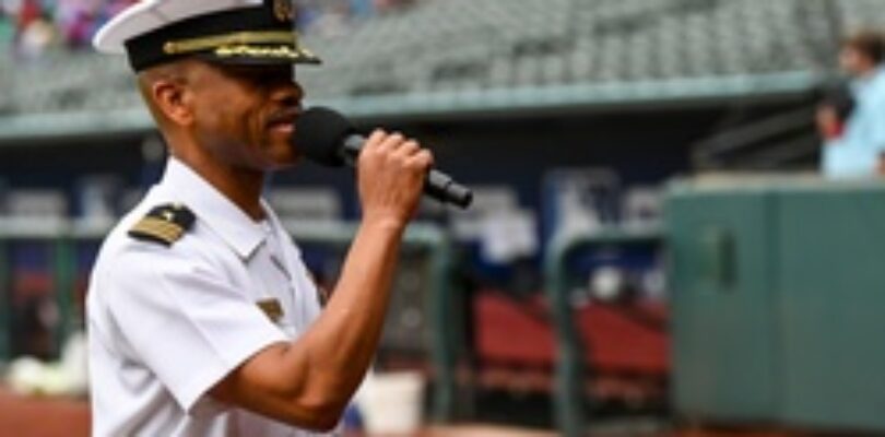Navy Recruiting Command Throws First Pitch at Red Birds Game [Image 3 of 7]