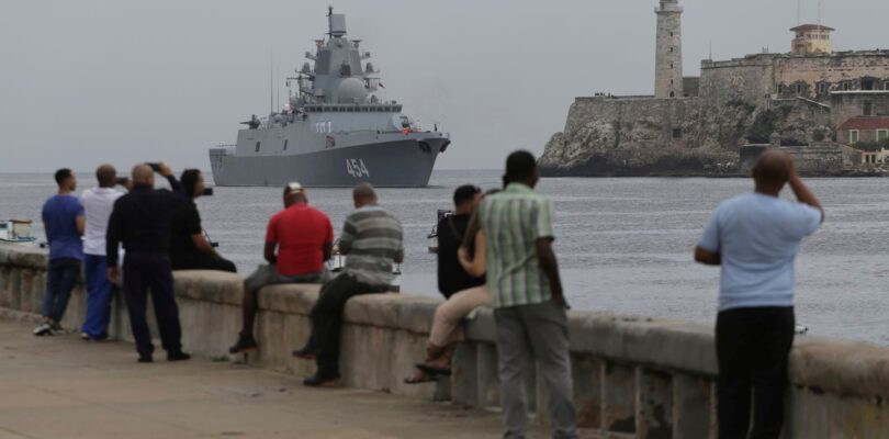 Russian warships enter Cuban waters ahead of Caribbean exercise