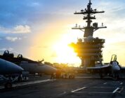 Theodore Roosevelt carrier strike group operating in the Middle East