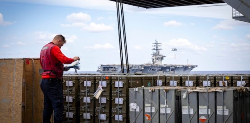 Bombs Away: IKE Completes Tri-Carrier Ammo Off-Load