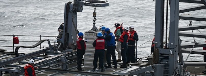 Navy Demonstrates First At-sea Reloading of Vertical Launching System