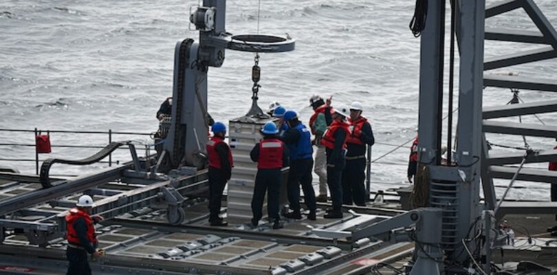 Navy Demonstrates First At-sea Reloading of Vertical Launching System