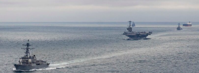 Truman Strike Group Transits Strait of Dover for the North Sea