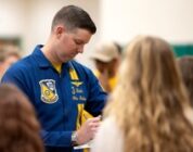 US Navy Blue Angels visit Damonte Ranch High School [Image 1 of 2]