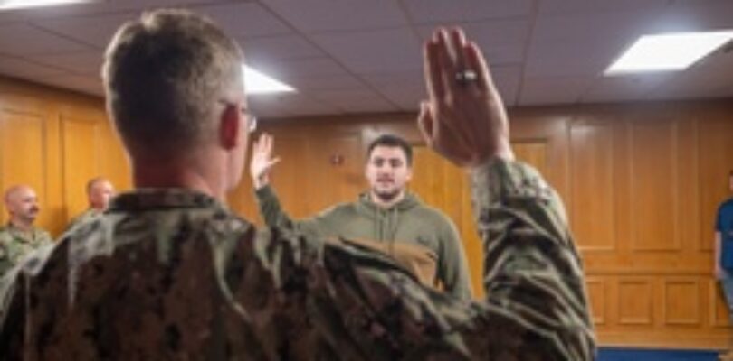 NTAG Mid America XO Enlists Son into Navy [Image 3 of 4]