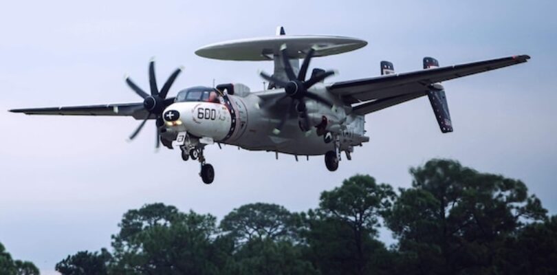 VAW-123 Sends their Last E-2C Hawkeye to the Boneyard