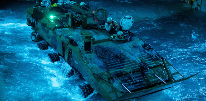 Marines put new amphibious vehicle to the test in first at-sea drill