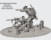 Marine snipers, often overlooked, build a memorial for their fallen