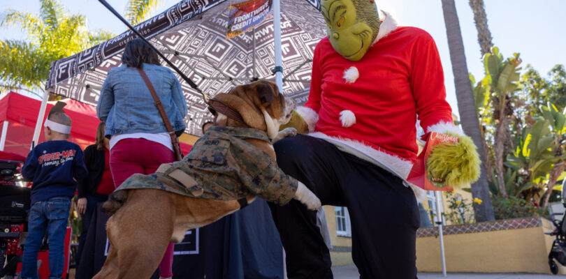 From Grinch greetings to Santa sightings, the holidays come to troops