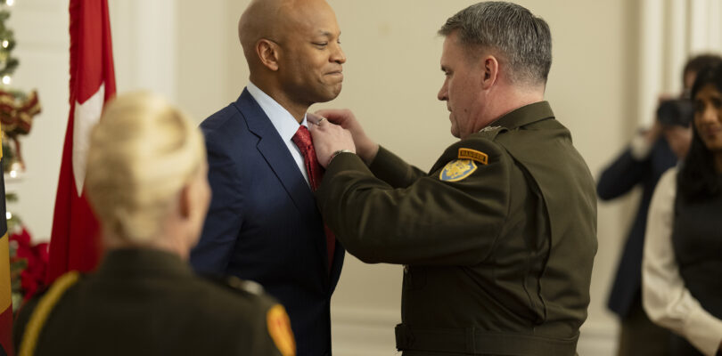 Following controversy, Maryland governor receives Bronze Star