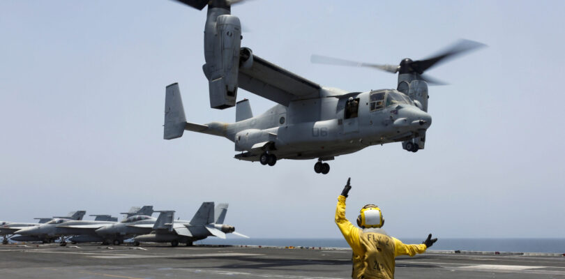 Navy, Air Force cleared to fly Ospreys after inspecting gears