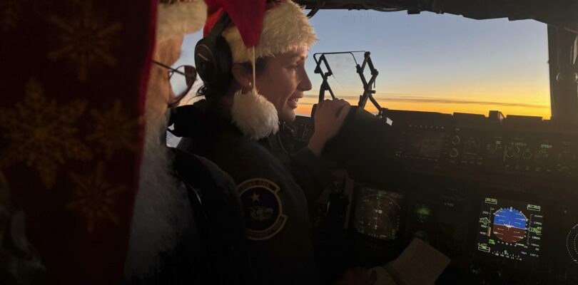 Santa catches a ride with troops to bring Christmas to Alaska village