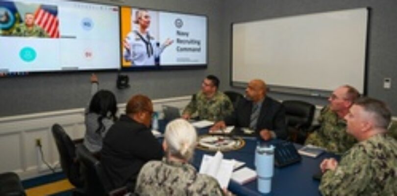 Commander, Navy Recruiting Command welcomes the Department of Defense Office of Inspector General Audit Team [Image 1 of 2]