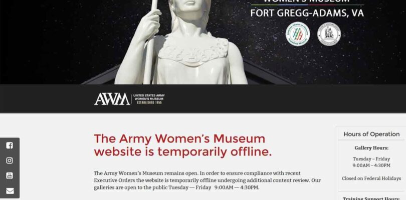 Army, Navy Pull Down Web Pages Devoted to Women in Military Service