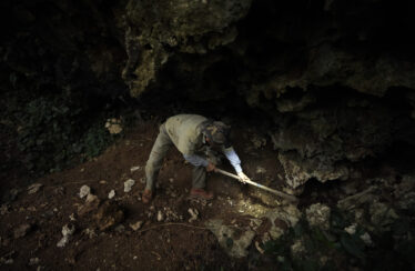 Okinawan bone digger searches for remains from WWII battle